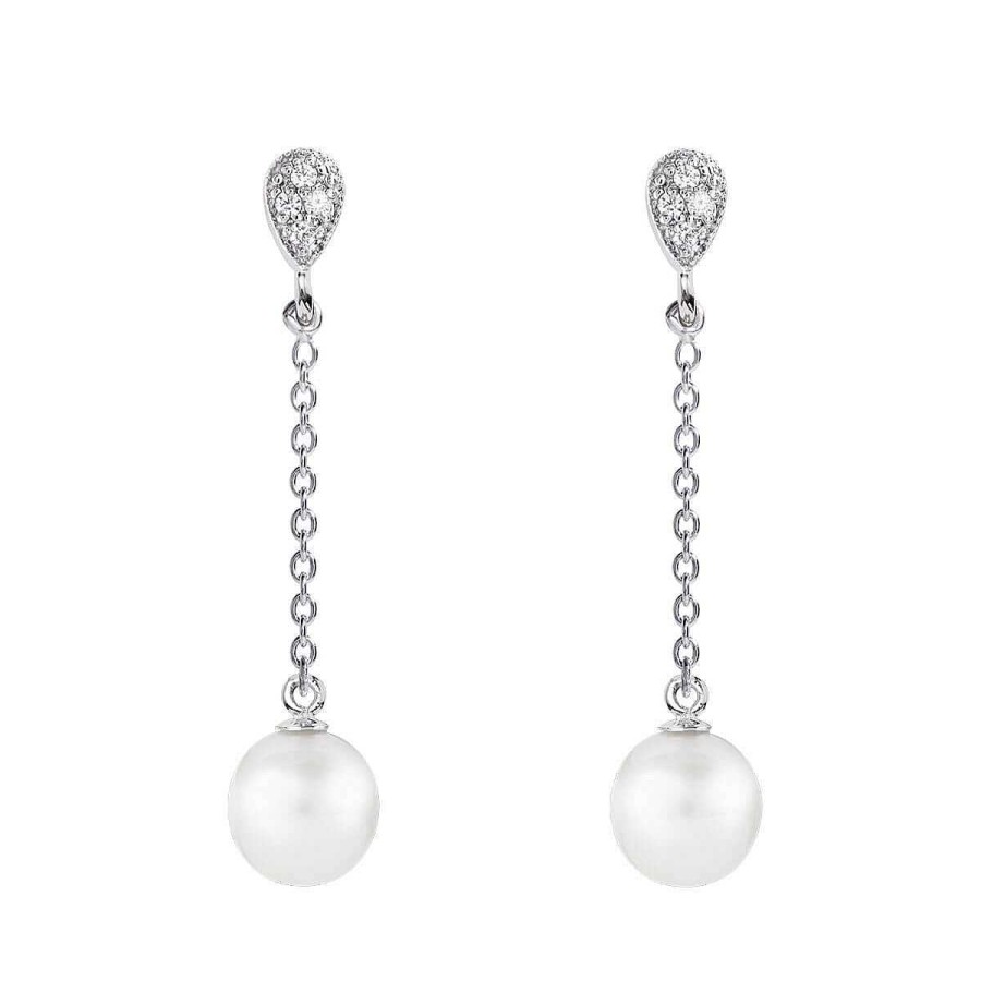 Joyer A ARGYOR | Pendientes De Perlas Novia En Oro Blanco (79B0207Td1)