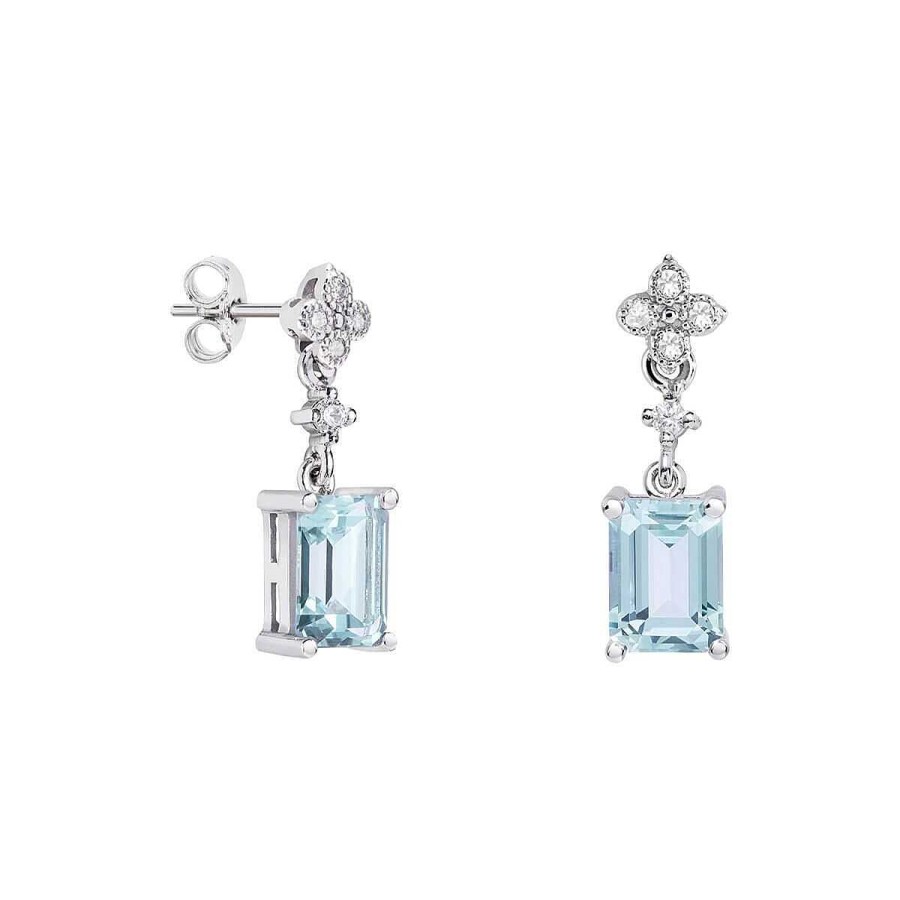 Joyer A ARGYOR | Pendientes De Novia Oro Blanco Y Topacio 79B0101Tb(1|2|3)