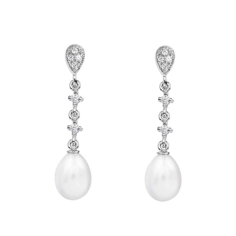 Joyer A ARGYOR | Pendientes Para Novia En Plata Y Topacios Con Perlas (79B0202Te1)