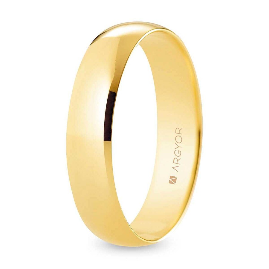 Joyer A ARGYOR | Alianza De Boda Oro Media Ca A 5 Mm Confort (A50Cp00)