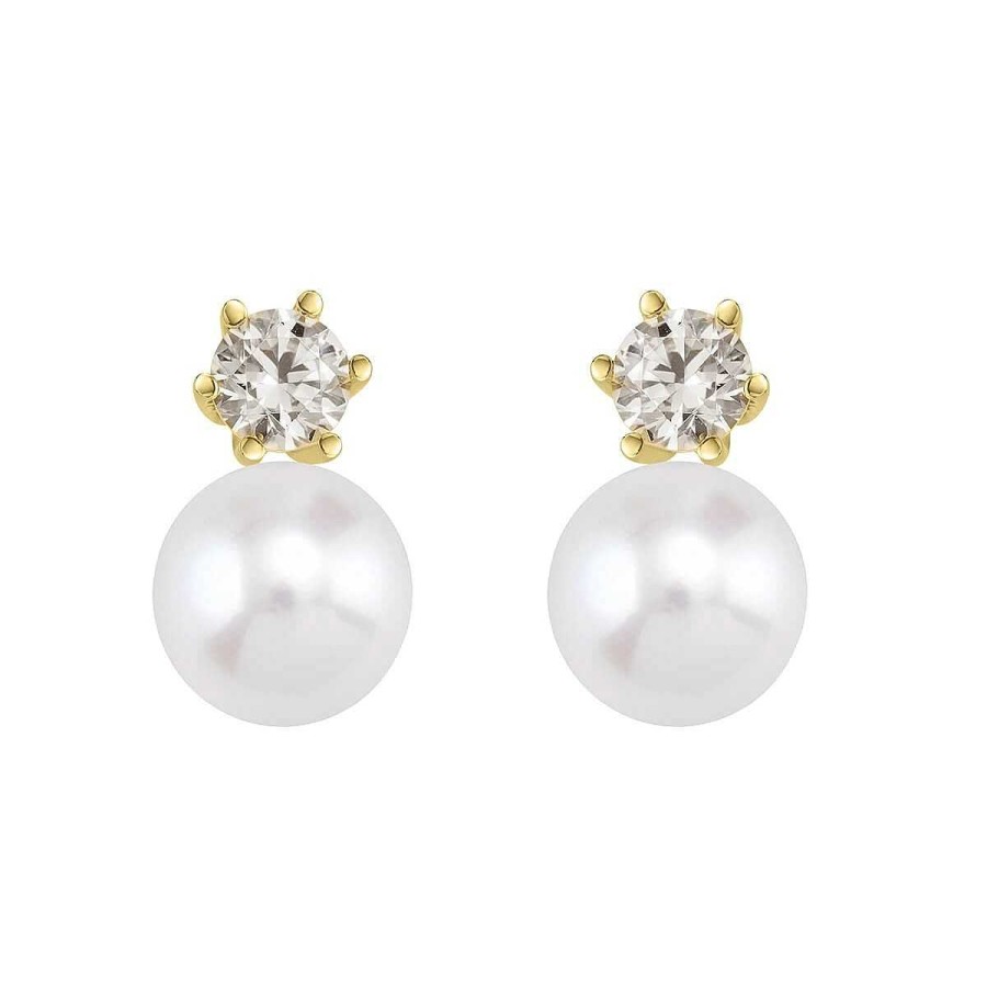 Joyer A ARGYOR | Pendientes De Diamantes Con Perlas (75A0102P)