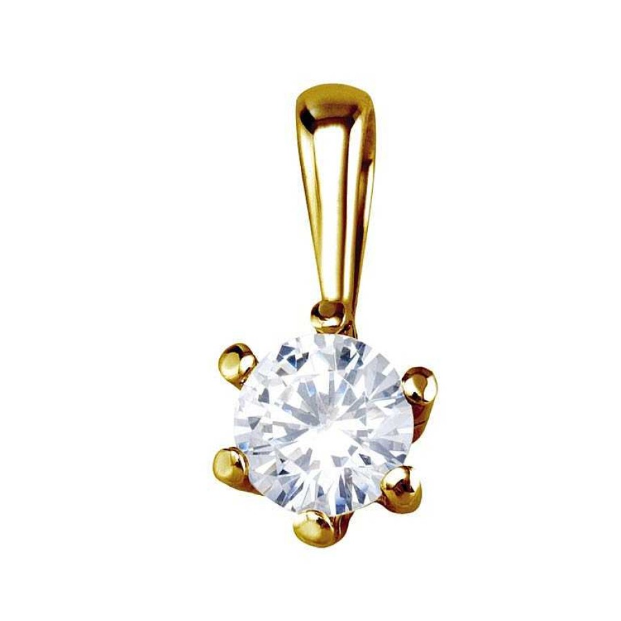 Joyer A ARGYOR | Colgante De Oro Con 1 Diamante 0.25Ct (75A0006)