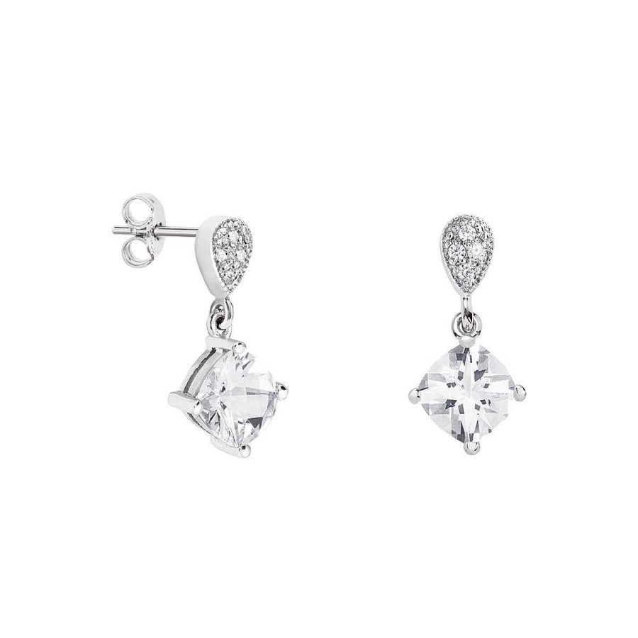 Joyer A ARGYOR | Pendientes En Plata Con Topacio "Cushion" 79B0200Tc(1|2|3)