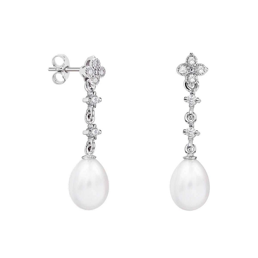 Joyer A ARGYOR | Pendientes De Perlas Para Novias Oro Diamantes O Topacios (79B0102Te1)