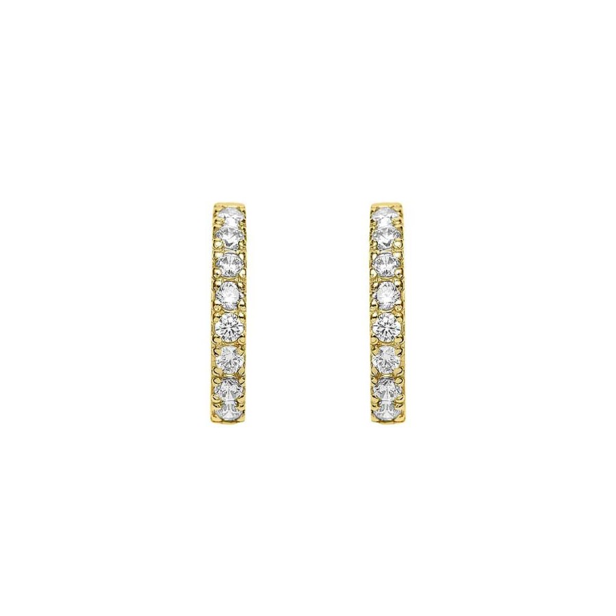 Joyer A ARGYOR | Pendientes De Oro Amarillo 18K Con Brillantes (75A0107)