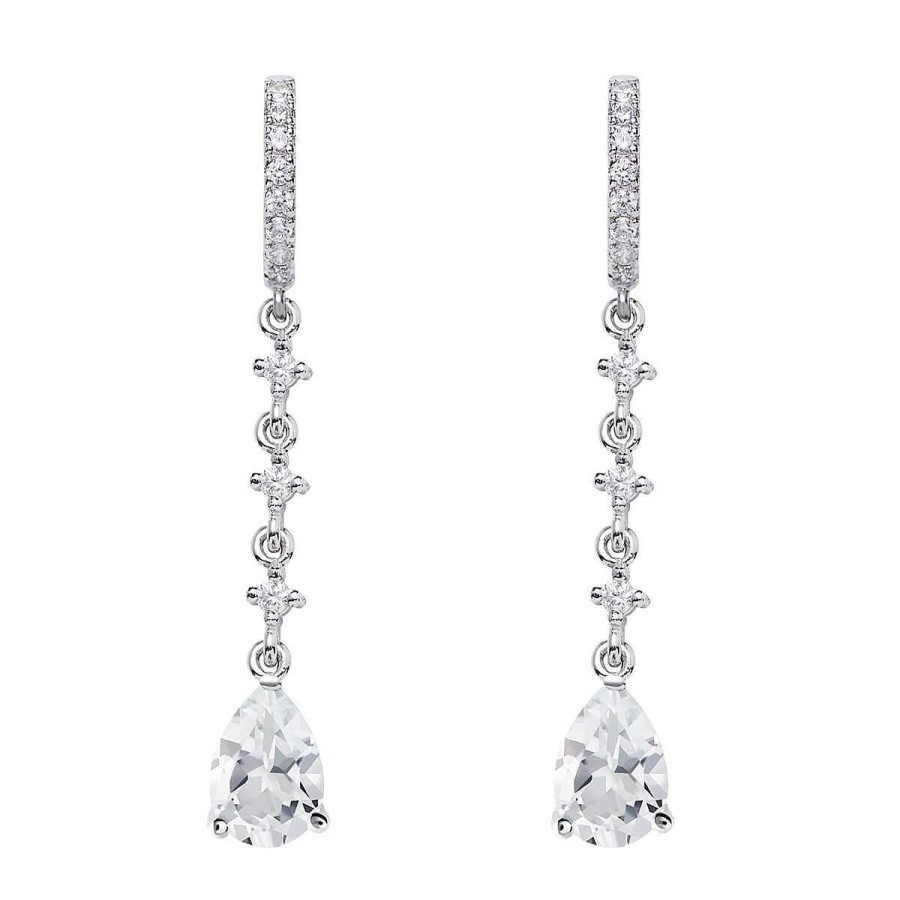 Joyer A ARGYOR | Pendientes De Novia De Oro Blanco 18K Y Topacio 79B0403Ta(1|2|3)