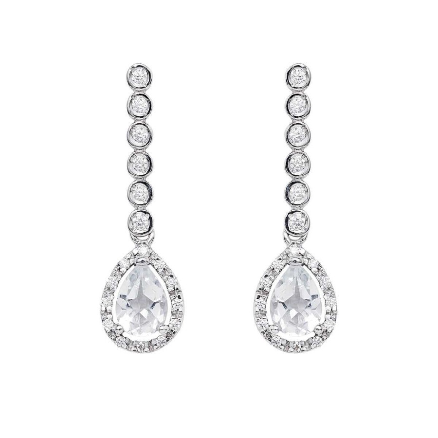 Joyer A ARGYOR | Pendientes De Novia Oro Blanco 18K (75B0201Tt)