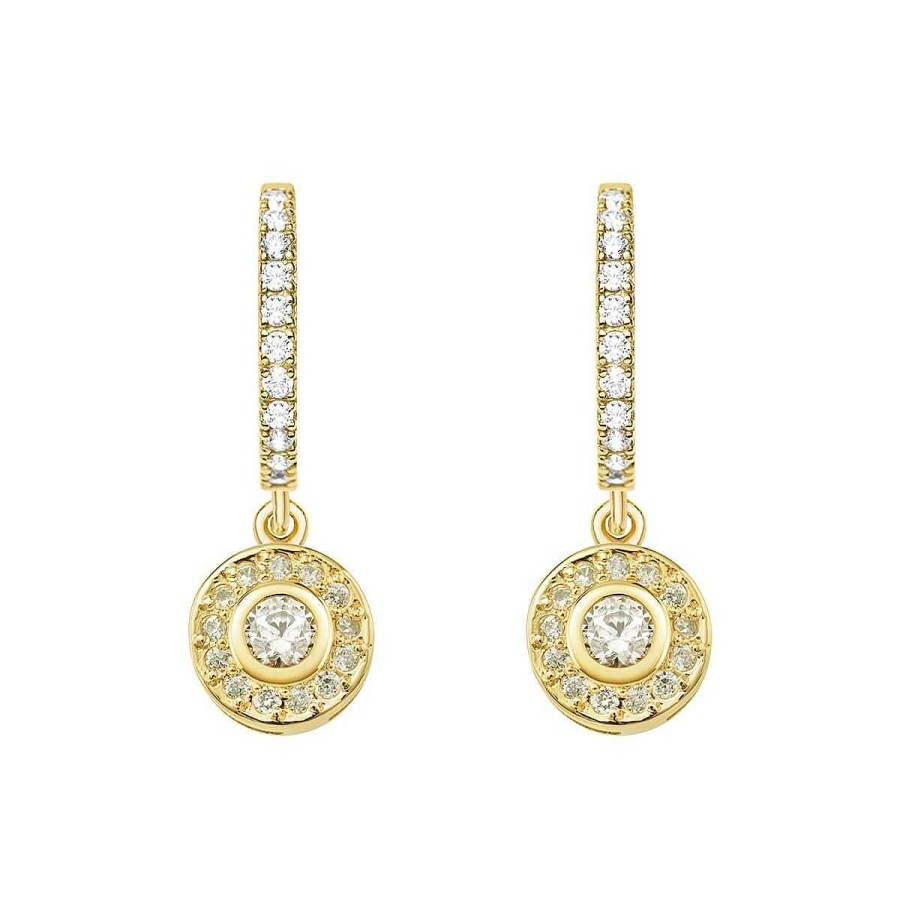 Joyer A ARGYOR | Pendientes Oro Amarillo 18K Con Diamantes Redondos(75A0214)