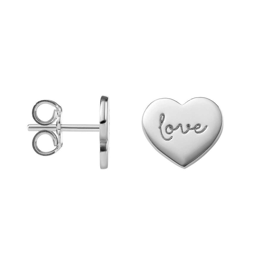 Joyer A ARGYOR | Pendientes De Plata De Ley 925 Coraz N "Love" (6B8307315)