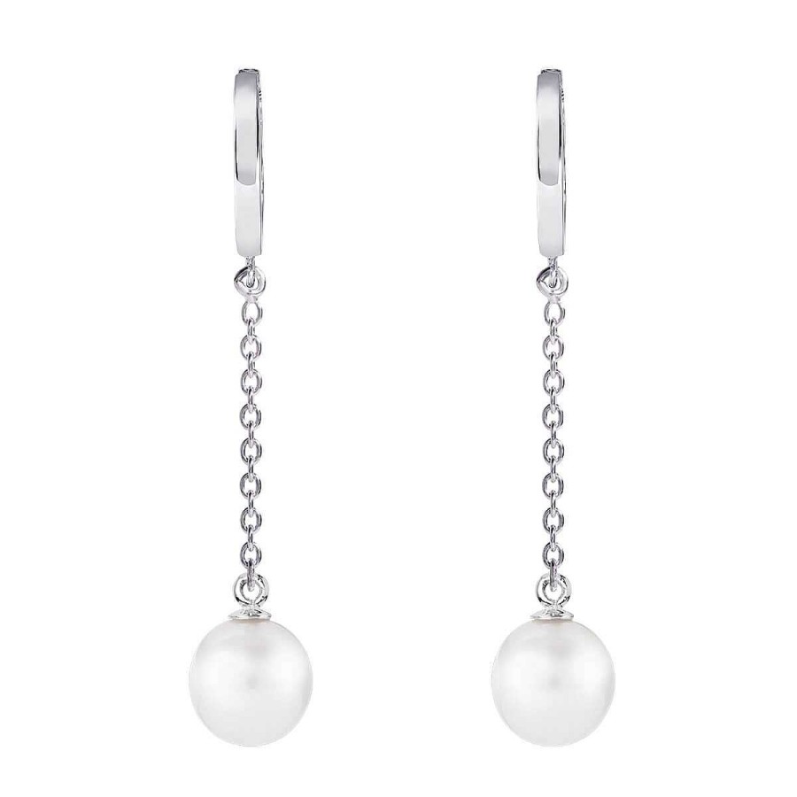 Joyer A ARGYOR | Pendientes De Perlas Blancas Para Novias En Oro Blanco (79B0307Nd1)