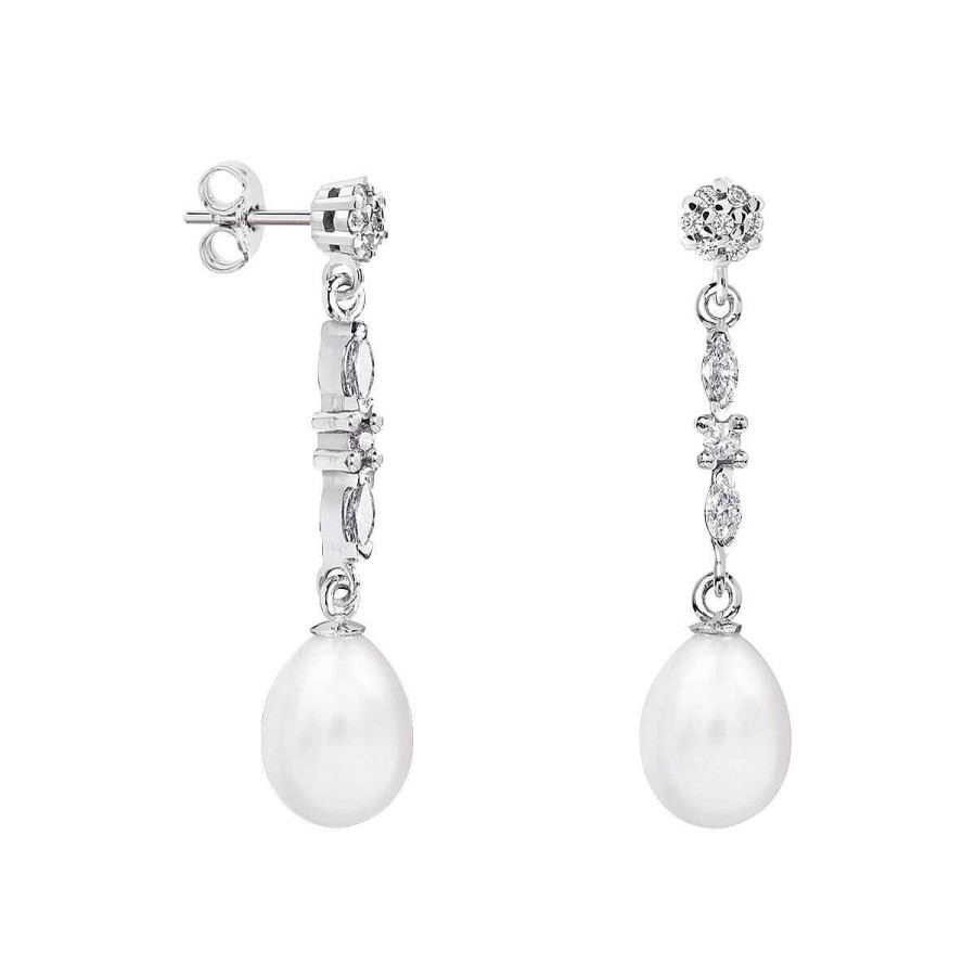 Joyer A ARGYOR | Pendientes Con Perlas De Novia En Oro Blanco De 18K (79B0605Te1)