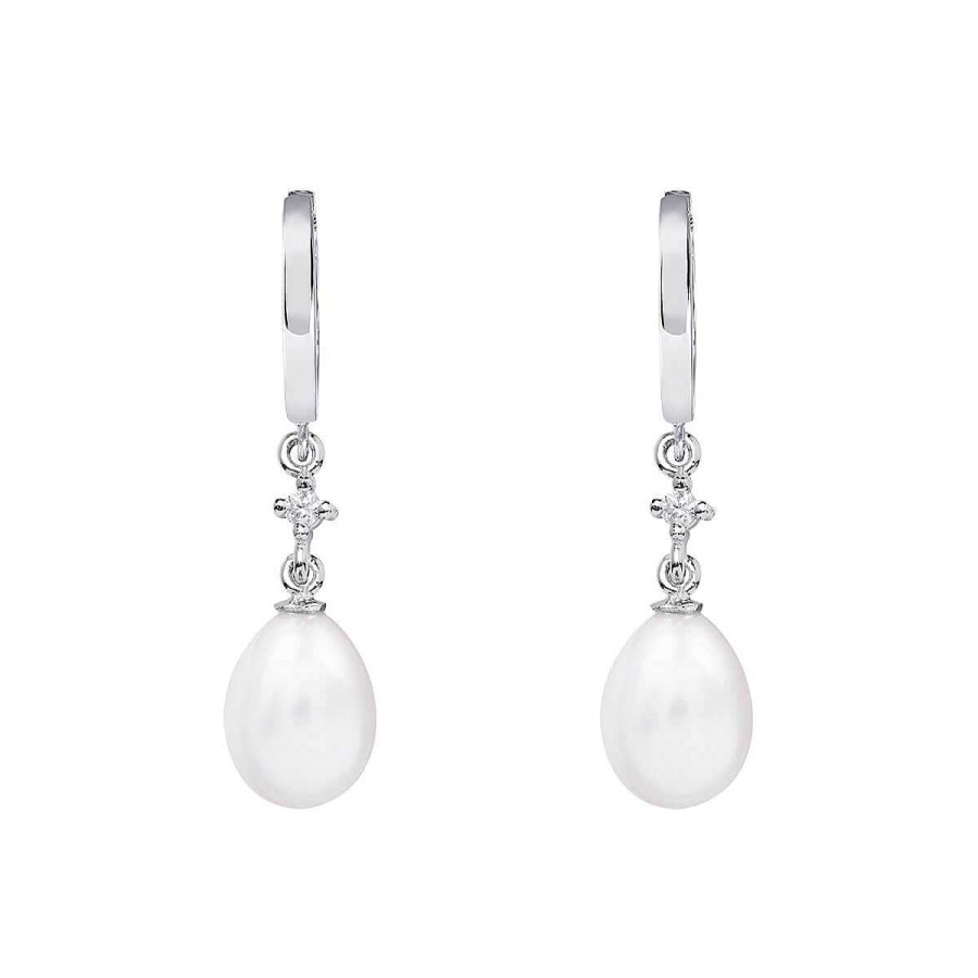 Joyer A ARGYOR | Pendientes Perlas Novia Plata Y Topacio (79B0301Te1)