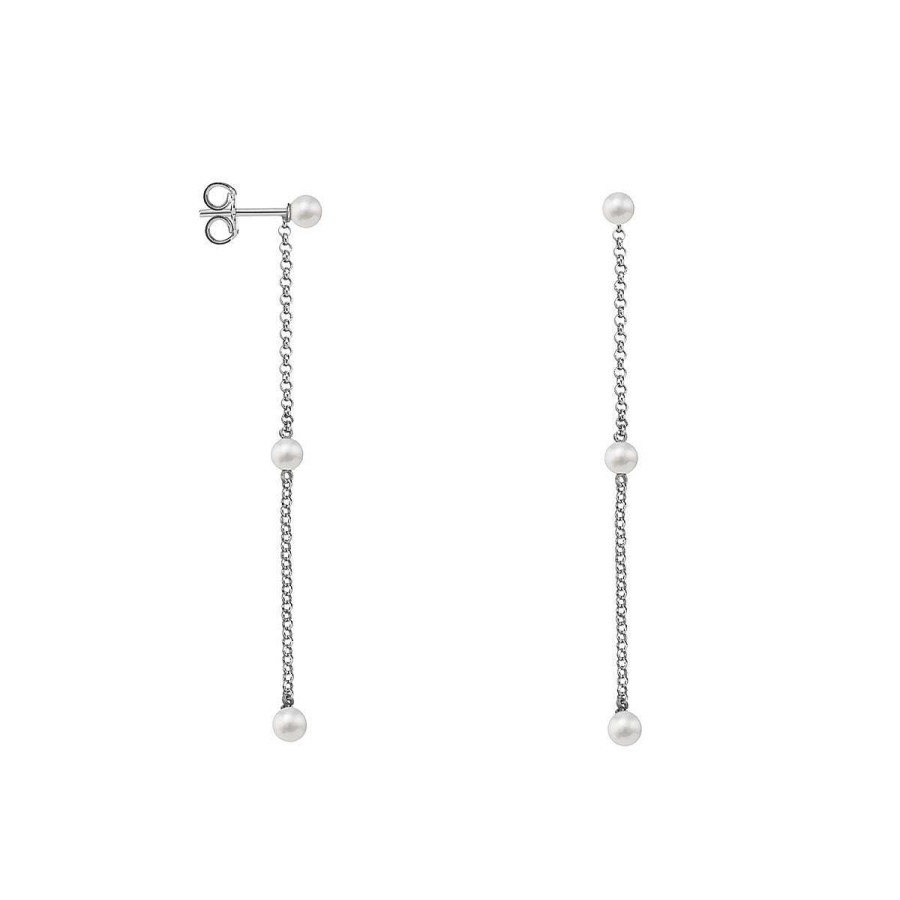 Joyer A ARGYOR | Pendientes De Plata Largos Con Perlas (6B8307303D)