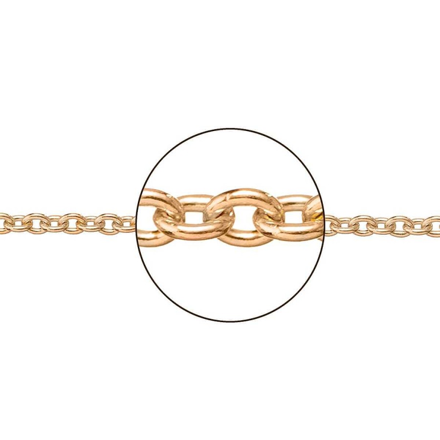 Joyer A ARGYOR | Cadena De Oro Rosa De 18K Tipo Rolo 1.30 Mm (066273035)