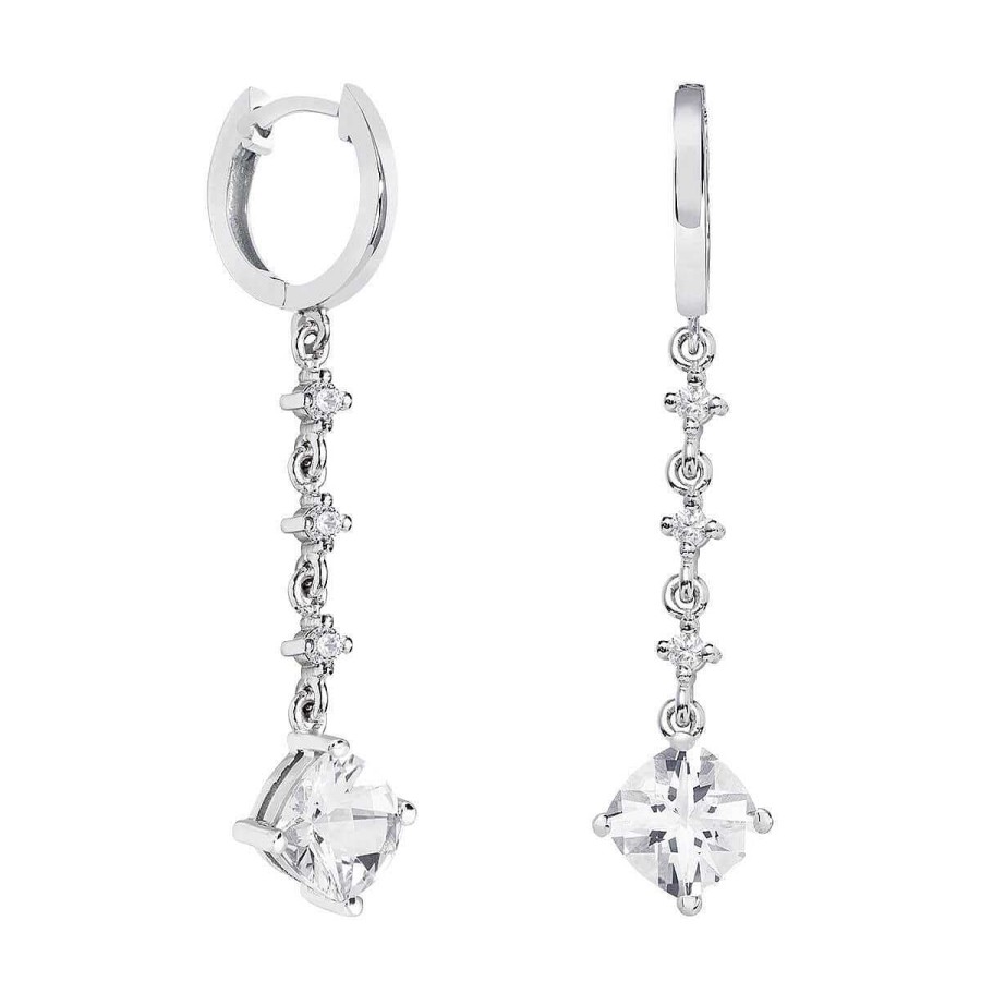 Joyer A ARGYOR | Pendientes De Novia De Oro Blanco 18K Y Topacio 79B0303Tc(1|2|3)