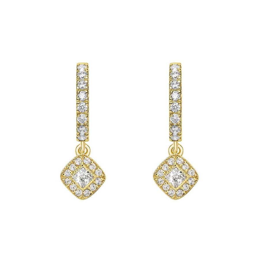 Joyer A ARGYOR | Pendientes Oro Amarillo 18K Con Diamantes Redondos(75A0210)