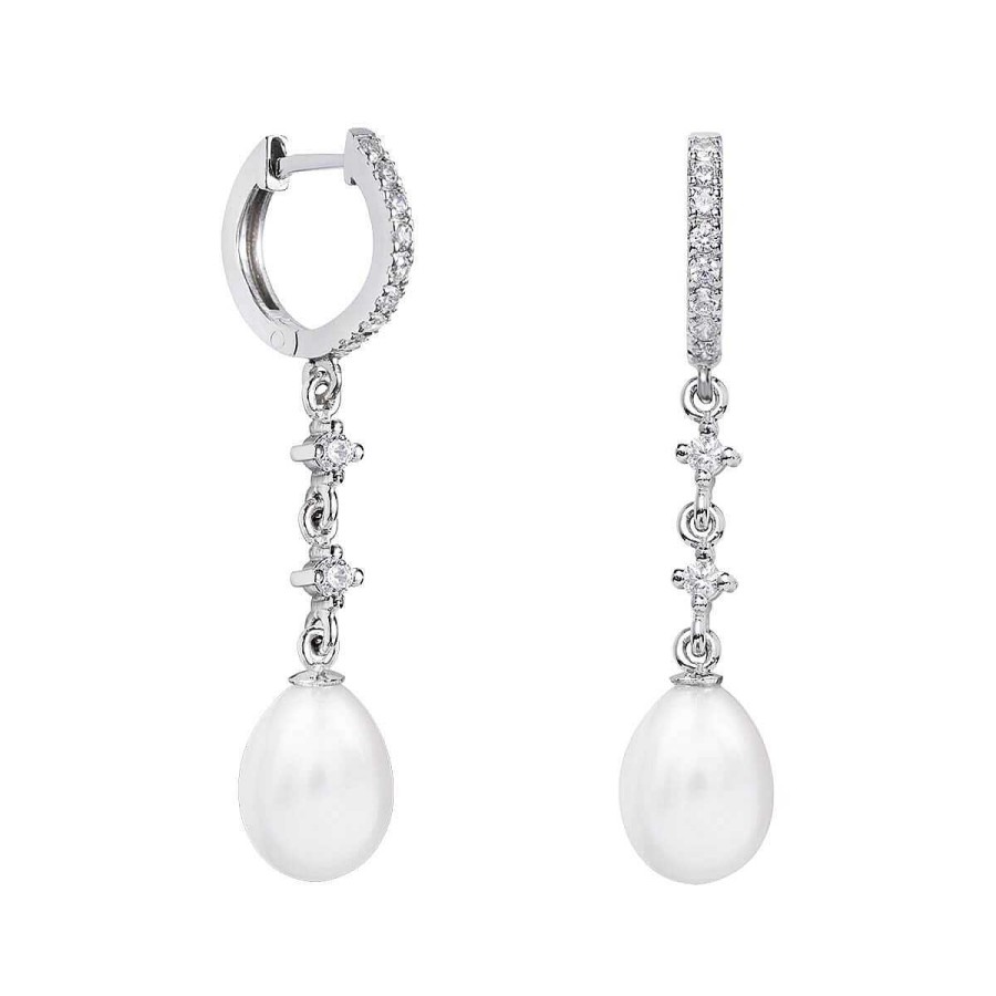 Joyer A ARGYOR | Pendientes De Novia En Oro Blanco De 18K Y Perlas (79B0402Te1)