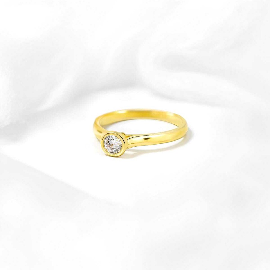 Joyer A ARGYOR | Anillo De Compromiso 1 Diamante Talla Brillante 0.30Ct (74A0022)