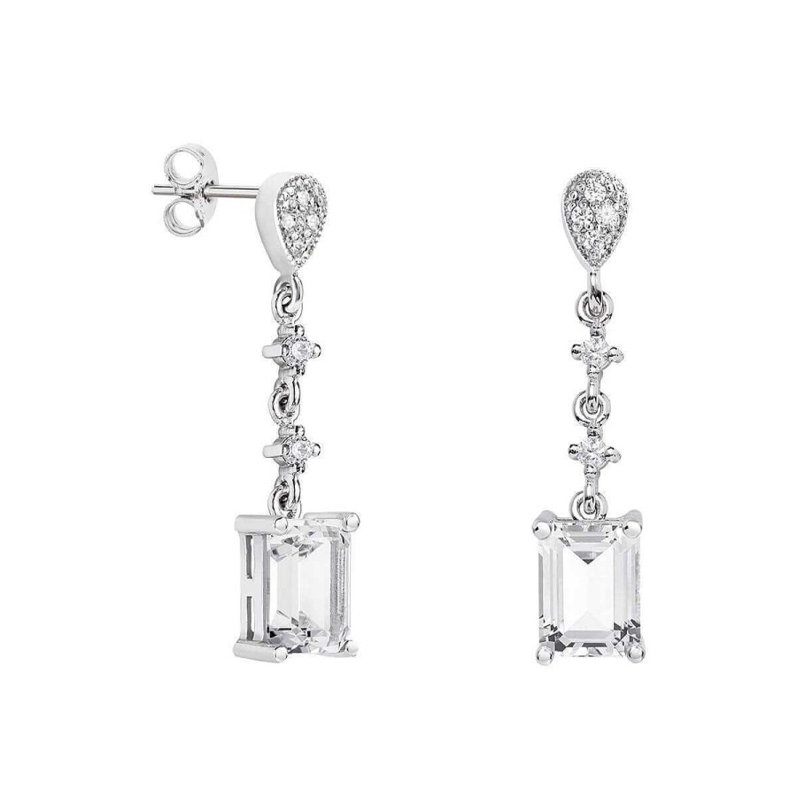 Joyer A ARGYOR | Pendientes De Novia Oro Blanco De 18K Y Topacio 79B0202Tb(1|2|3)