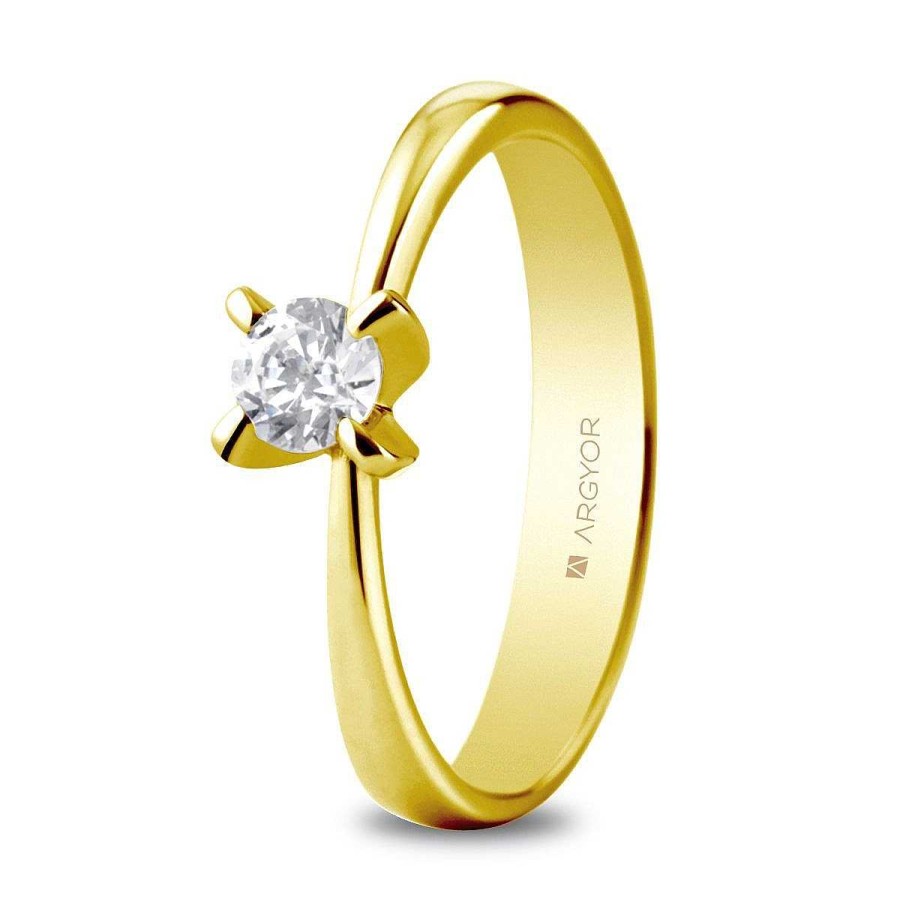 Joyer A ARGYOR | Anillo De Compromiso 1 Diamante Talla Brillante 0,34Ct (74A0039)