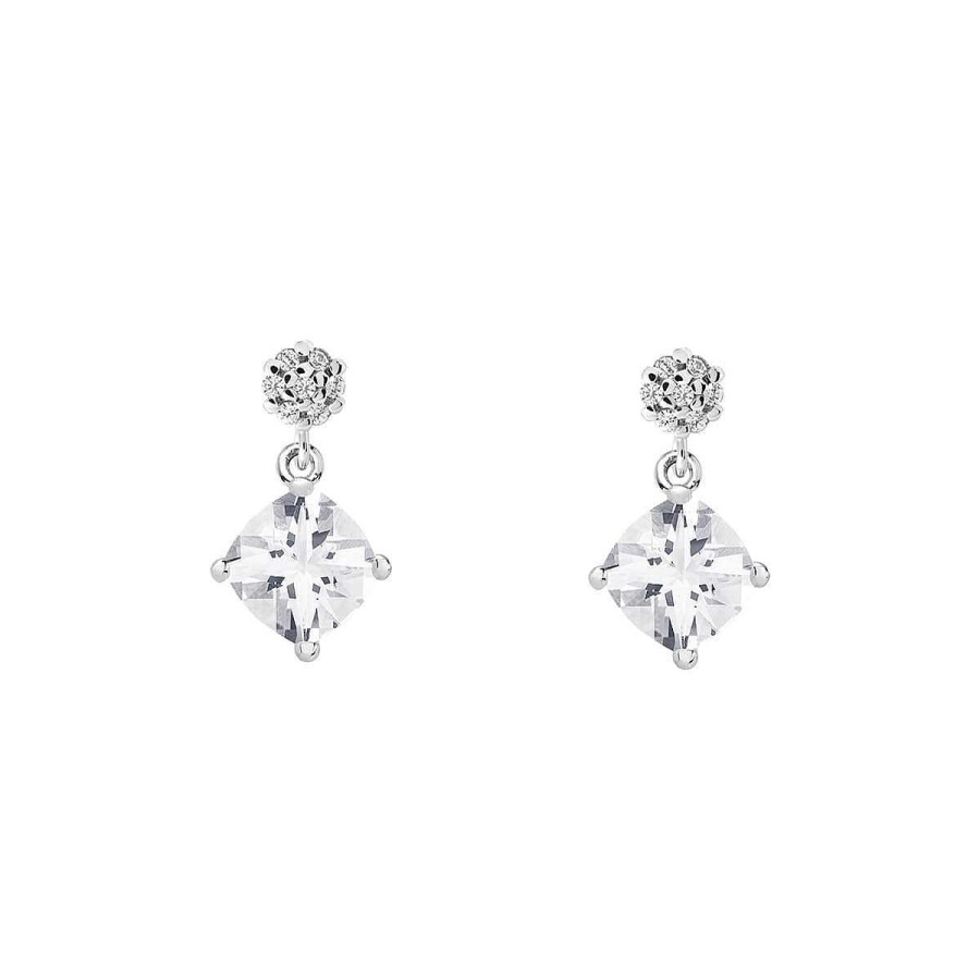 Joyer A ARGYOR | Pendientes Para Novia De Plata Y Topacio Talla Coshion 79B0600Tc(1|2|3)