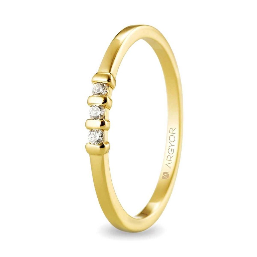 Joyer A ARGYOR | Anillo De Compromiso De Oro Amarillo 18K (74A0079)