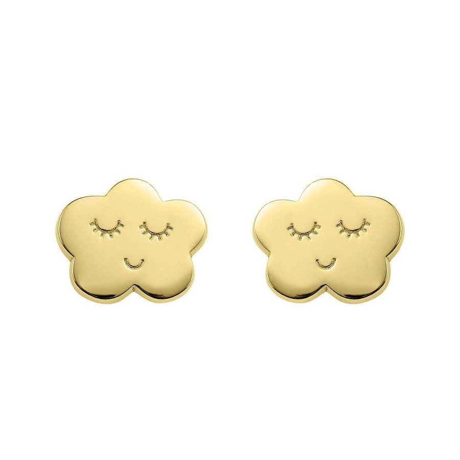 Joyer A ARGYOR | Pendientes Plata De 1 Ley Dorada Nube (6A8307316)