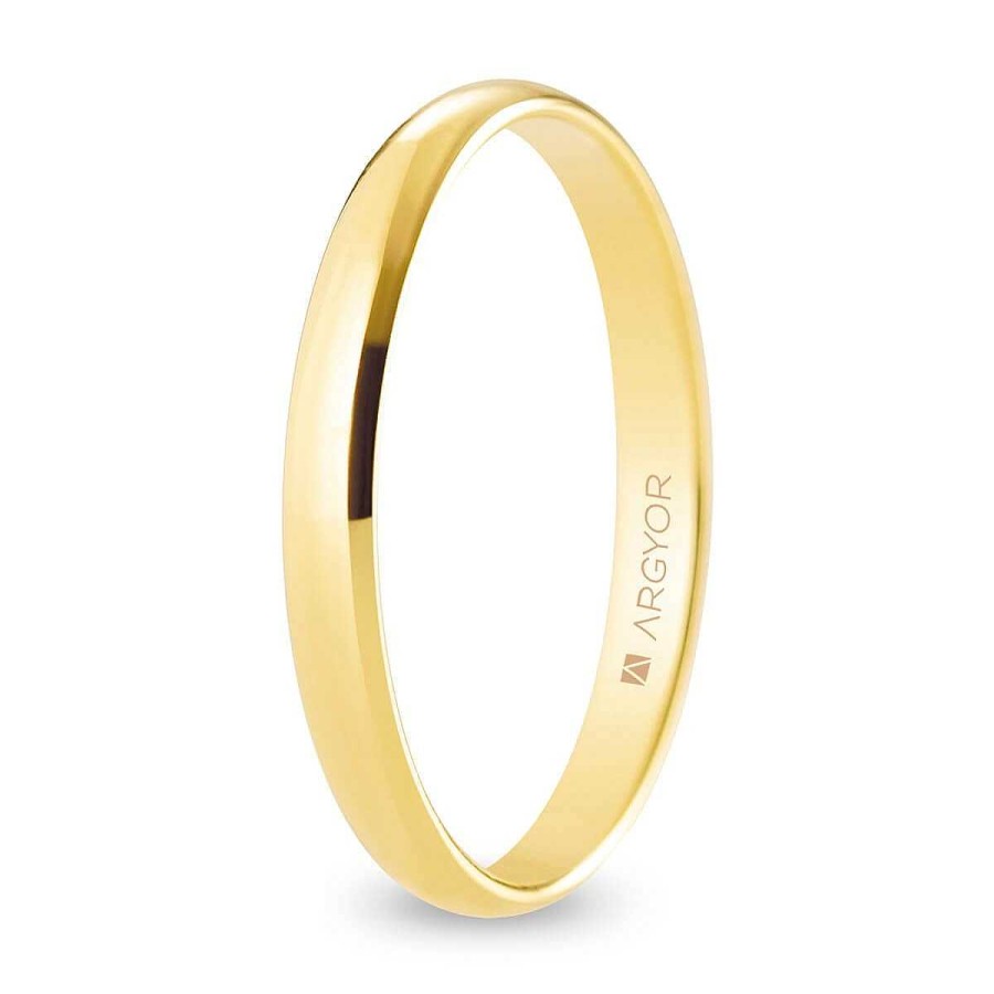 Joyer A ARGYOR | Alianza De Boda Oro Media Ca A 2,5 Mm Confort (A25Cp00)