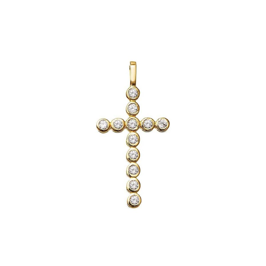 Joyer A ARGYOR | Cruz De Oro Con Circonitas O Diamantes (75A0020Z)