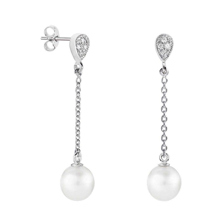 Joyer A ARGYOR | Pendientes De Perlas Novia En Oro Blanco (79B0207Td1)