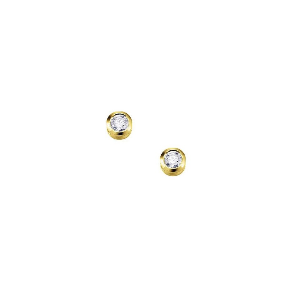 Joyer A ARGYOR | Pendientes De Oro Con Brillantes En Chat N (75A0001Z)