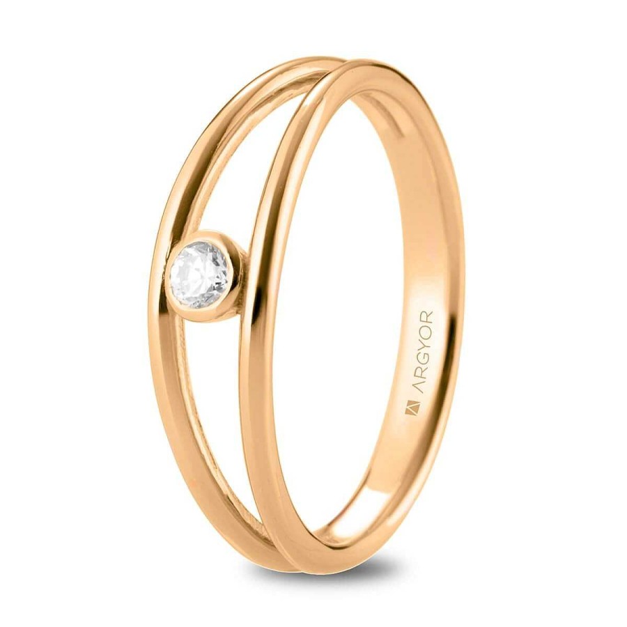 Joyer A ARGYOR | Anillo De Compromiso En Oro Rosa 18K (74R0164)