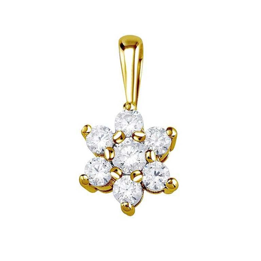 Joyer A ARGYOR | Colgante Oro Amarillo 18K Con 7 Diamantes (75A0014)