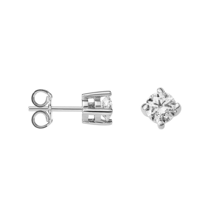 Joyer A ARGYOR | Pendientes De Novia De Plata Con Circonitas (75B0101)