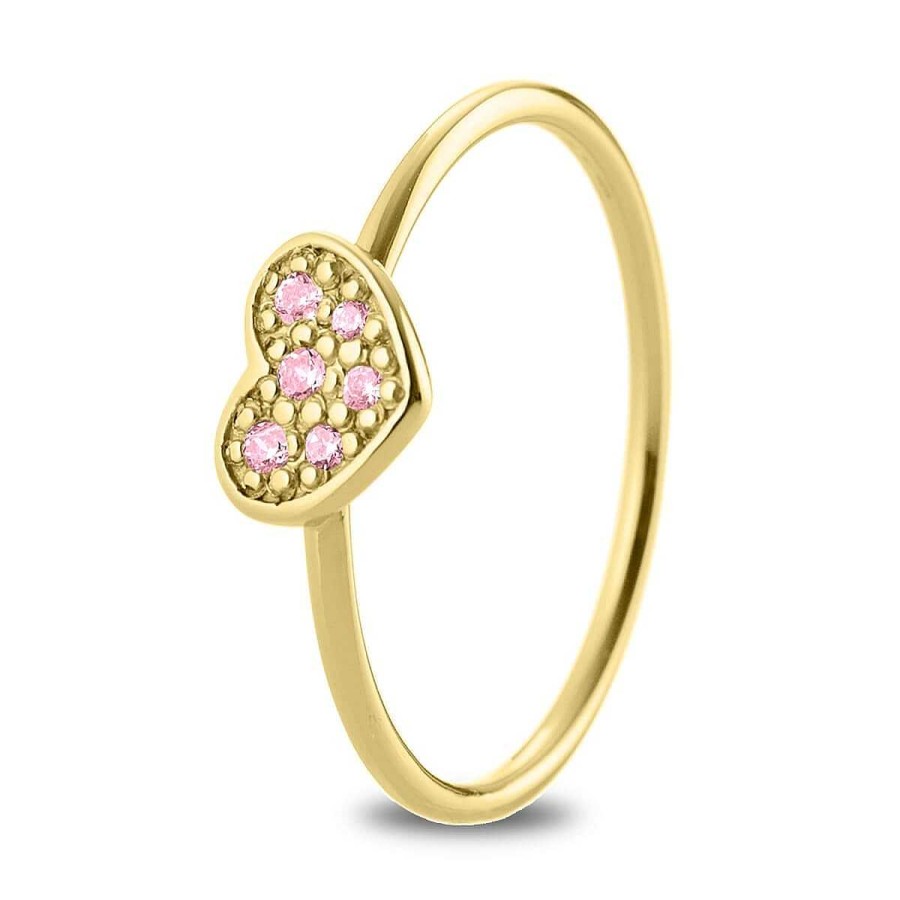 Joyer A ARGYOR | Anillo Oro 18K Coraz N Zafiro Rosa (76Aan007Zr)