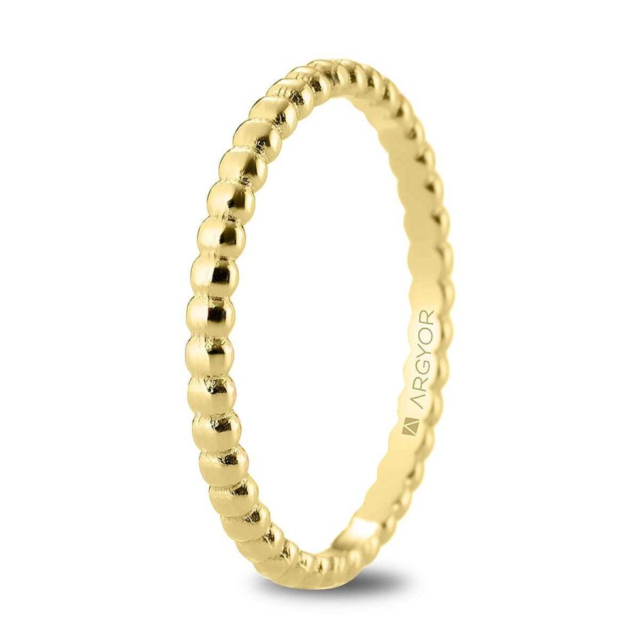 Joyer A ARGYOR | Alianza De Boda En Oro 18K En Forma Perlada 2Mm (5120541)