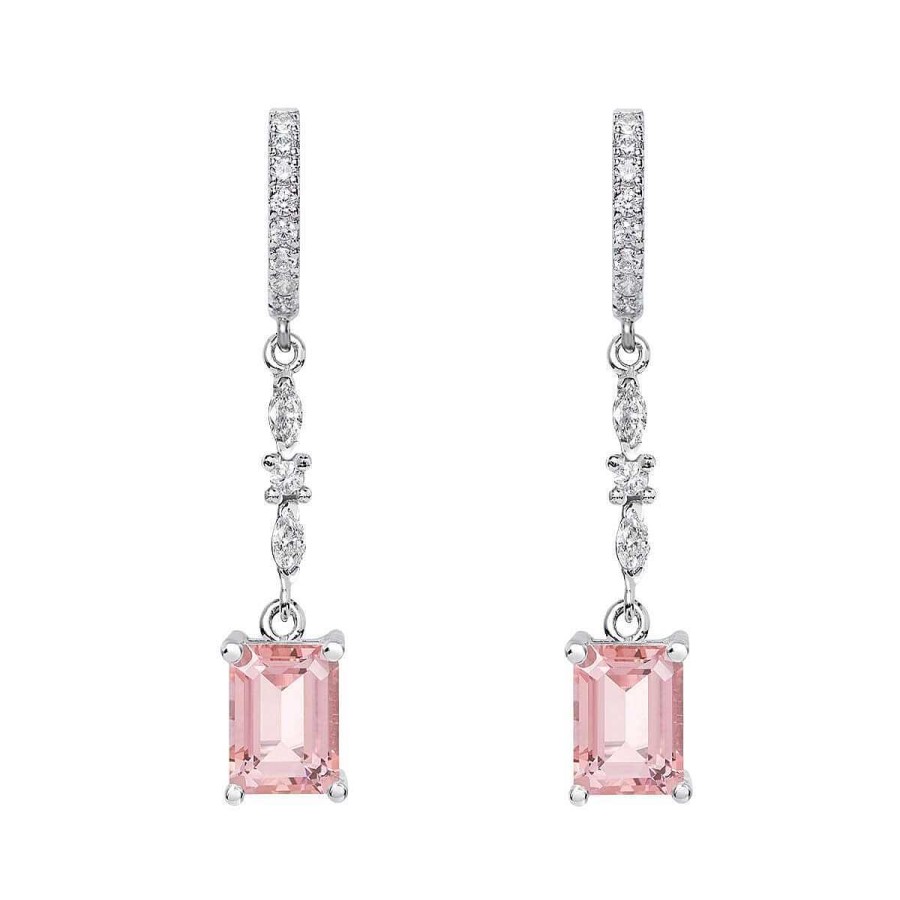 Joyer A ARGYOR | Pendientes De Novia En Plata Con Topacios Marquise 79B0405Tb(1|2|3)