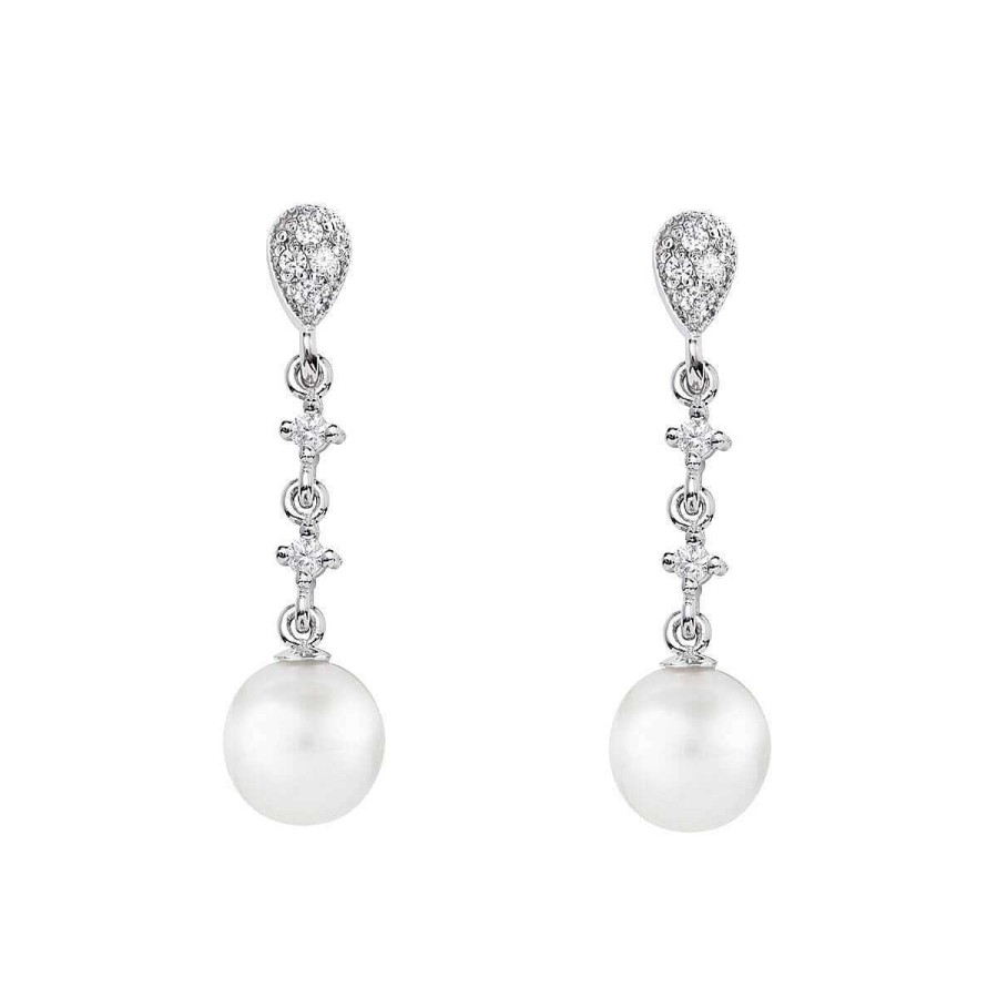 Joyer A ARGYOR | Pendientes Para Novia En Plata Y Topacios Con Perlas (79B0202Td1)