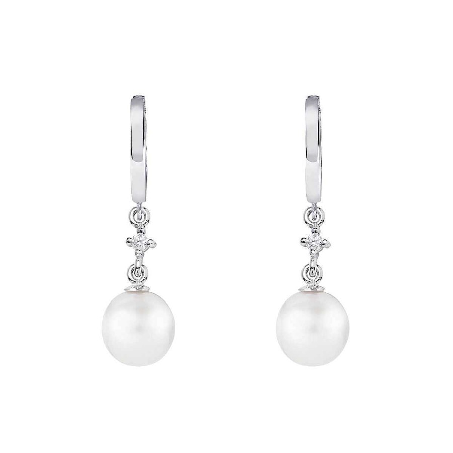 Joyer A ARGYOR | Pendientes De Novia De Oro Blanco De 18K Con Perlas (79B0301Td1)