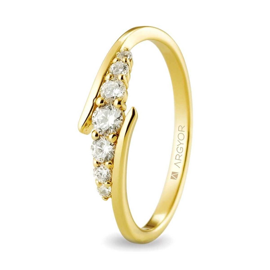 Joyer A ARGYOR | Anillo De Compromiso En Oro Amarillo 18 Quilates (74A0074)