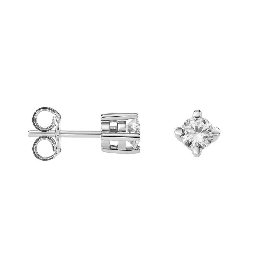 Joyer A ARGYOR | Pendientes De Novia De Plata Con Circonitas (75B0101)