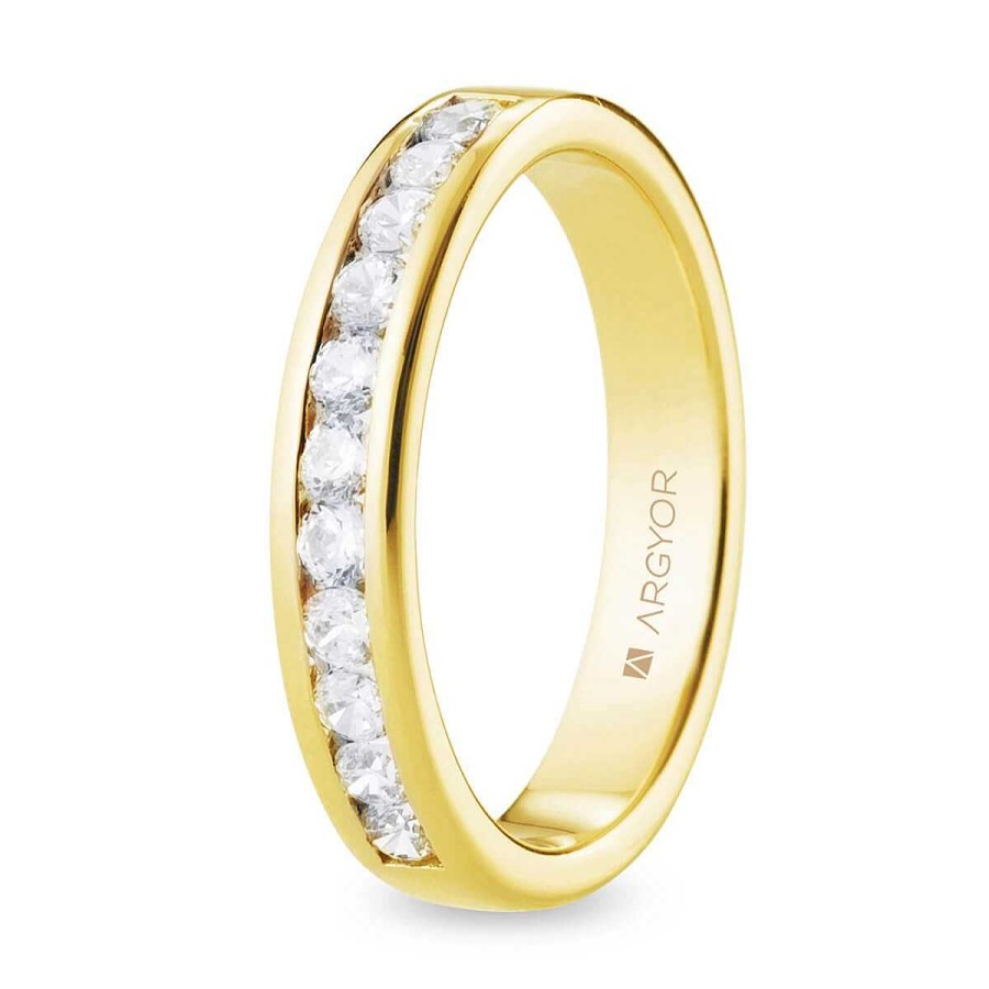 Joyer A ARGYOR | Alianza De Boda De Oro Con Diamantes 0.50Ct (74A0120)