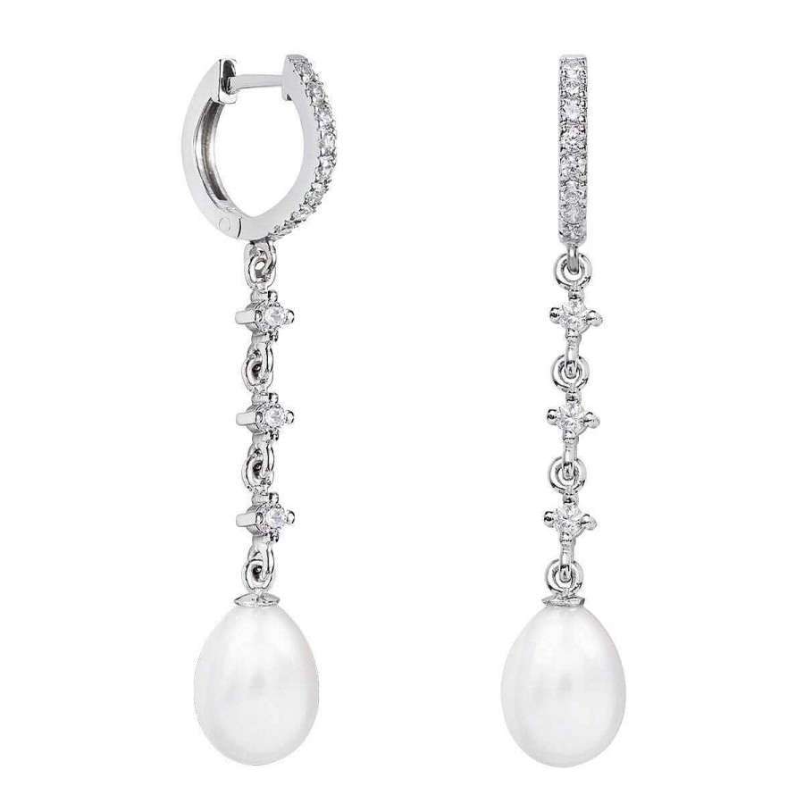 Joyer A ARGYOR | Pendientes De Novia En Plata Y Topacios Con Perlas (79B0403Te1)