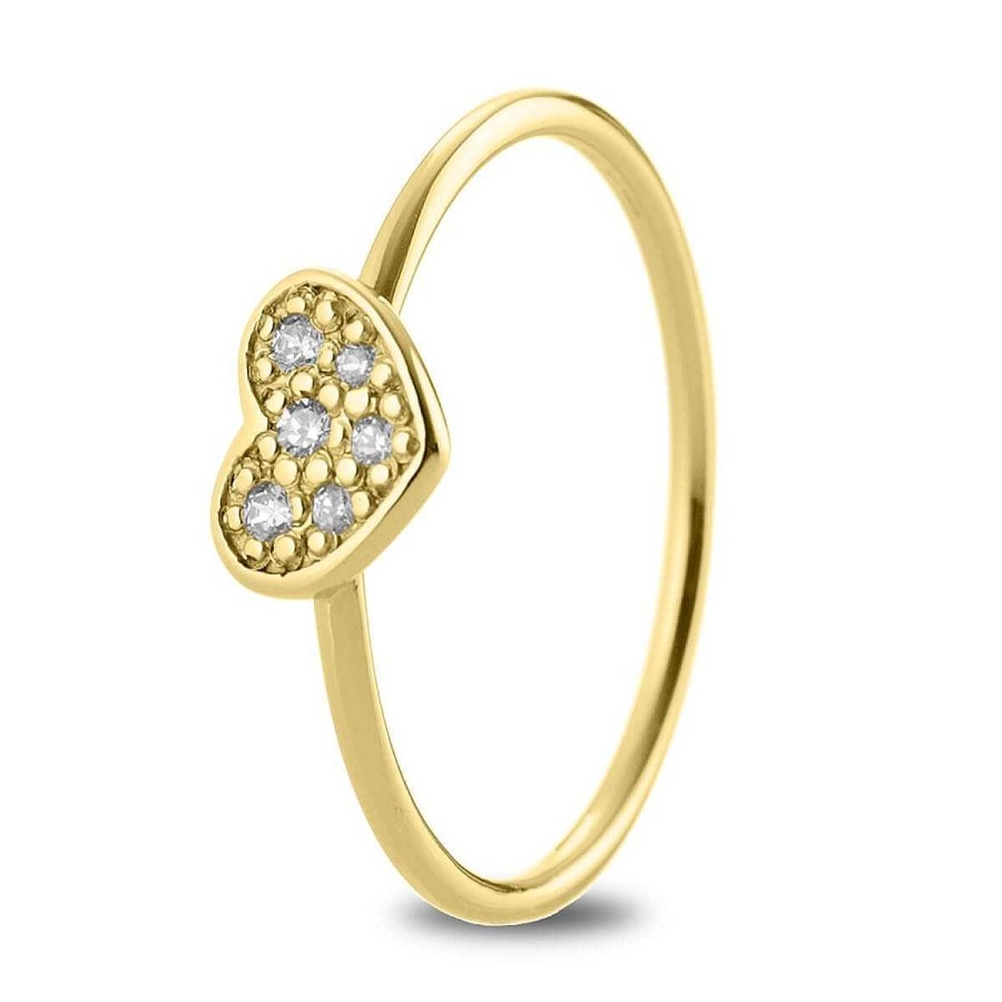 Joyer A ARGYOR | Anillo Coraz N Diamantes Y Oro 18K (76Aan007)