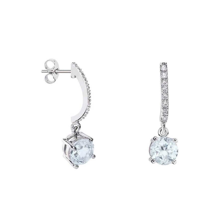 Joyer A ARGYOR | Pendientes De Novia En Plata Con Cierre Presi N (75B0220Tta)