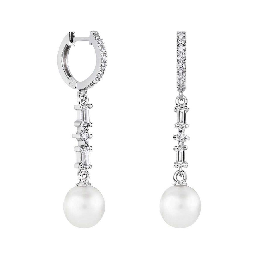 Joyer A ARGYOR | Pendientes Con Perlas Para Novias Oro Con Diamantes O Topacios (79B0406Td1)