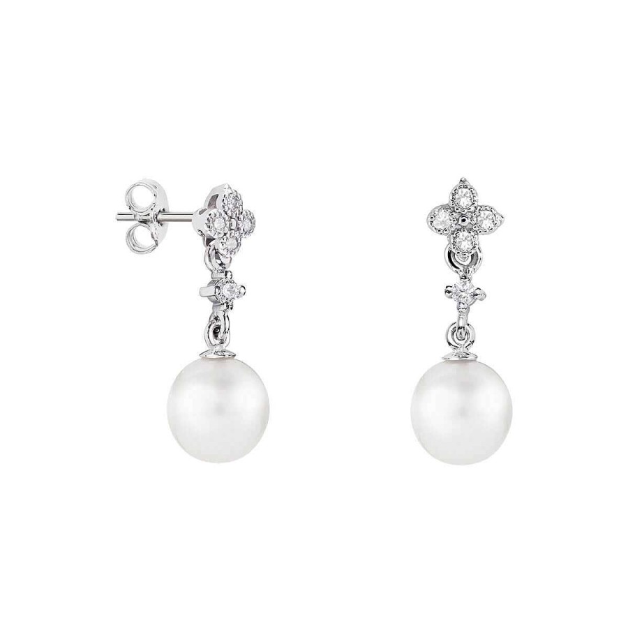 Joyer A ARGYOR | Pendientes De Novia De Oro Blanco De 18K Con Perlas (79B0101Td1)