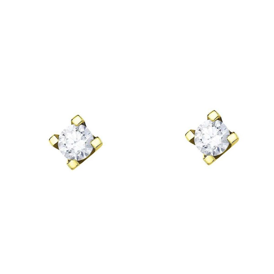 Joyer A ARGYOR | Pendientes De Oro Con Circonita (75A0009Z)