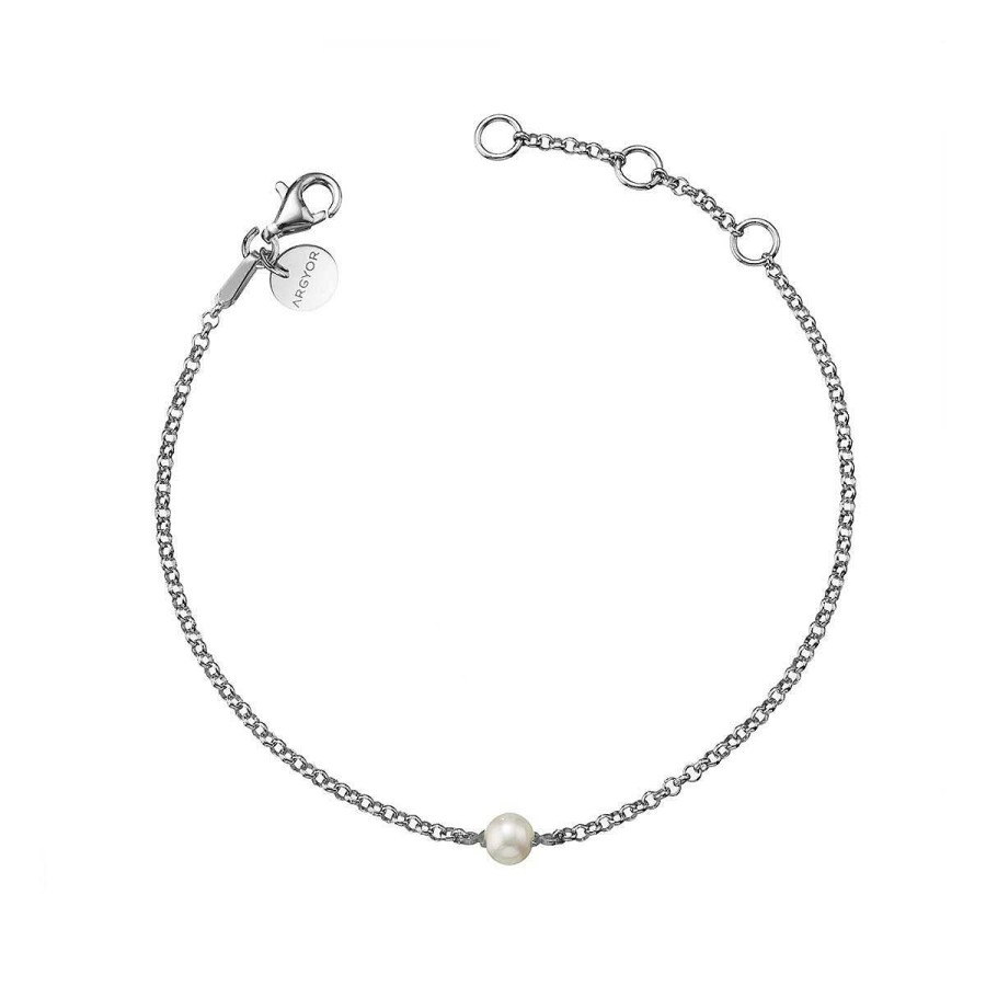 Joyer A ARGYOR | Pulsera De Plata De 1 Ley Con Perla (4B8307303B)