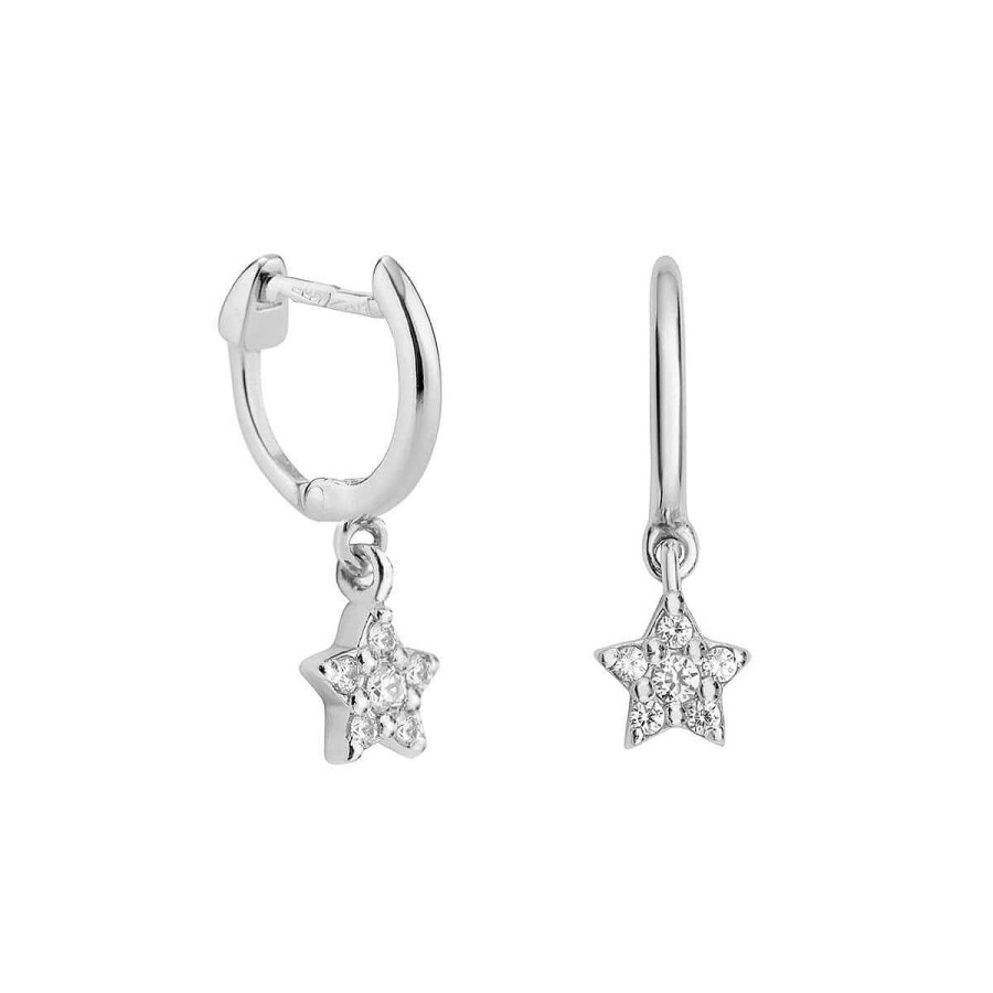 Joyer A ARGYOR | Pendientes Aro Con Estrella De Brillantes (061B101)